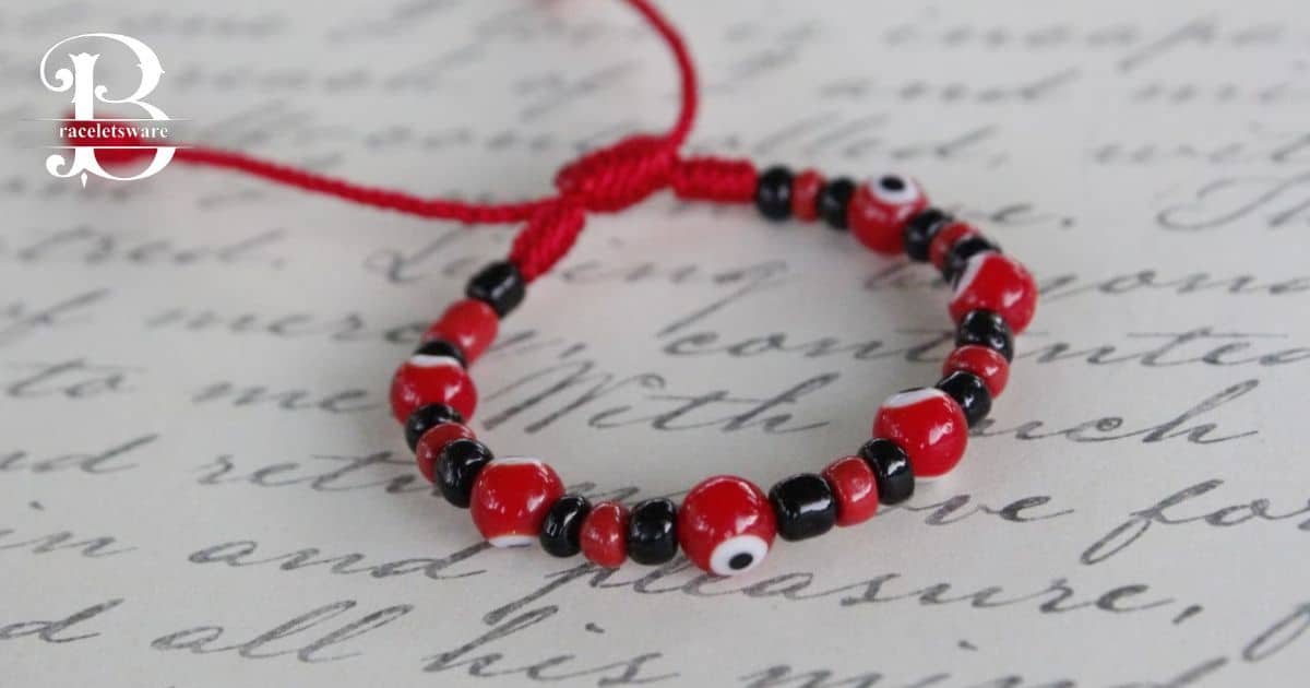 Red bracelet store with eye meaning